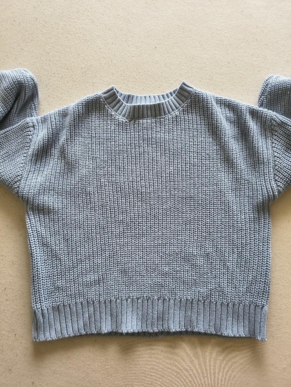 Urban Heritage Women’s Light Blue Cropped Knit Sweater Size Small